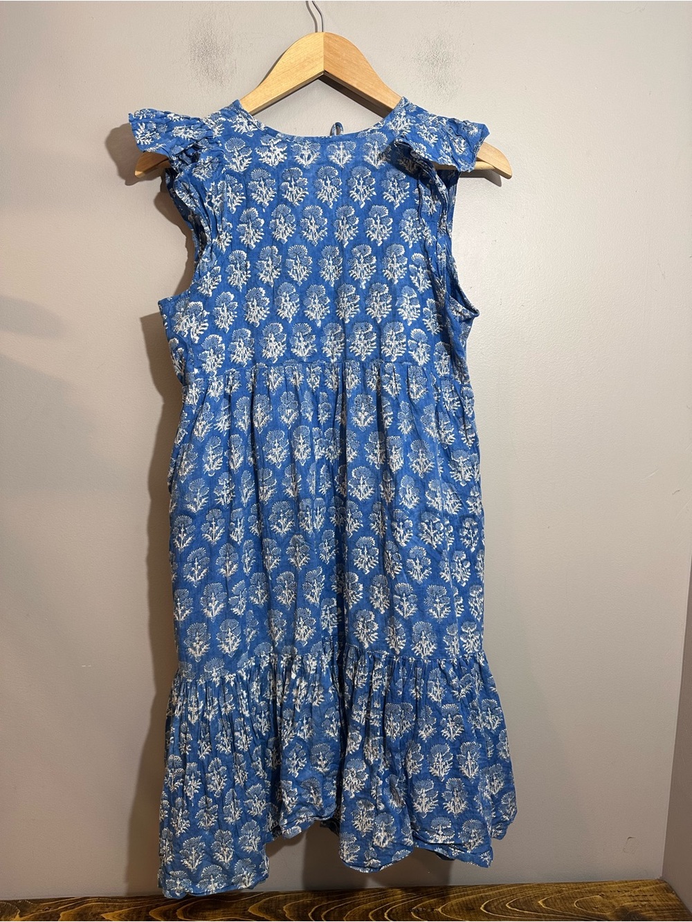 Love Tomas by Emerson Fry Angel Floral Blue Sleeveless Dress XS/S - Picture 4 of 11